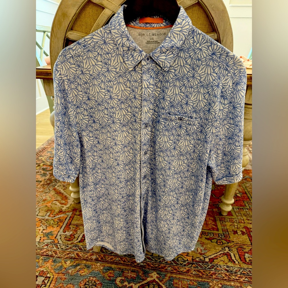 Men’s Large Linen Polo